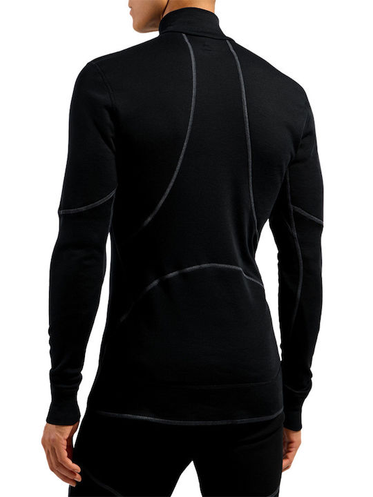 Odlo X-warm Thermal Half-zip Ανδρική Ισοθερμική Μακρυμάνικη Μπλούζα Μαύρη