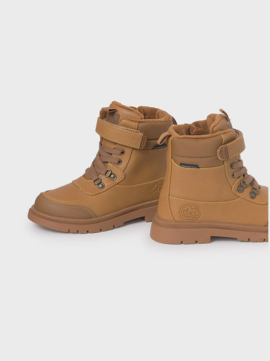 Mayoral Kids Boots Tabac Brown