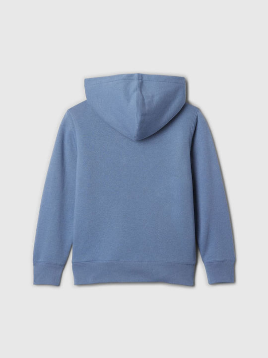 GAP Kids Sweatshirt Cardigan with Hood bainbridge blue