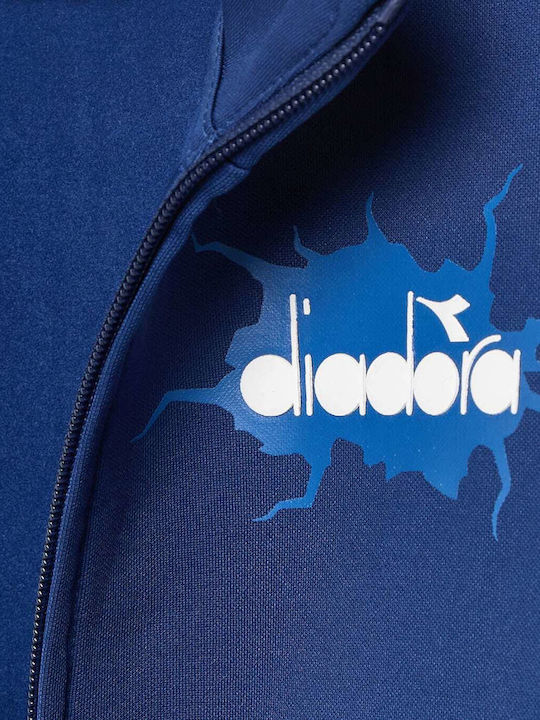 Diadora Παιδική Ζακέτα Φούτερ Μπλε Σκούρο