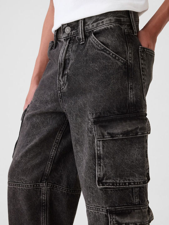 Детски Панталон Карго black wash