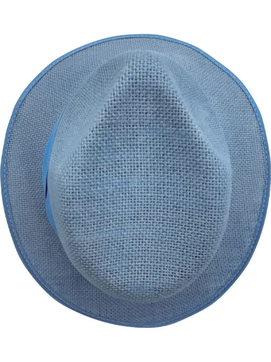 Brims and Trims Kids' Hat Fedora Fabric Light Blue