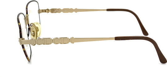 Dior Femei Metalic Rame Ochelari Fluture Maro 2630 41