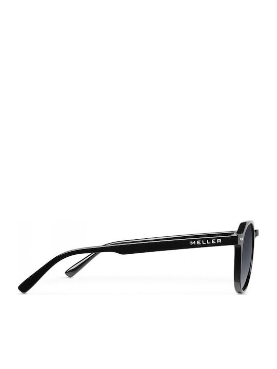 Meller Chauen Unisex Sunglasses with Black Plastic Frame and Black Polarized Lens CH3-TUTCAR