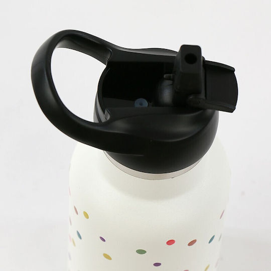 Runbott Μπουκάλι Θερμός Ανοξείδωτο 350ml Topos Cream