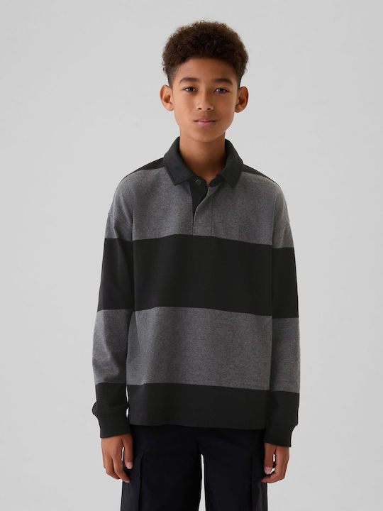 GAP Children's Polo Long Sleeve Grey