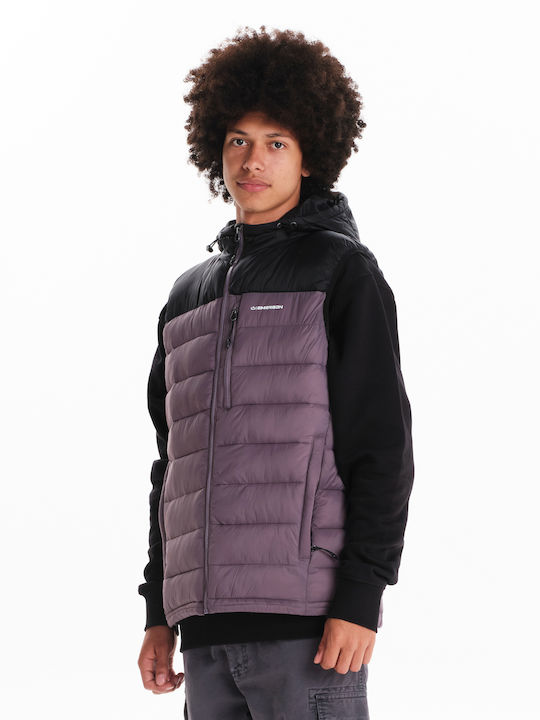 Emerson Ärmellos Herren Jacke Puffer Wasserdicht und winddicht Lila