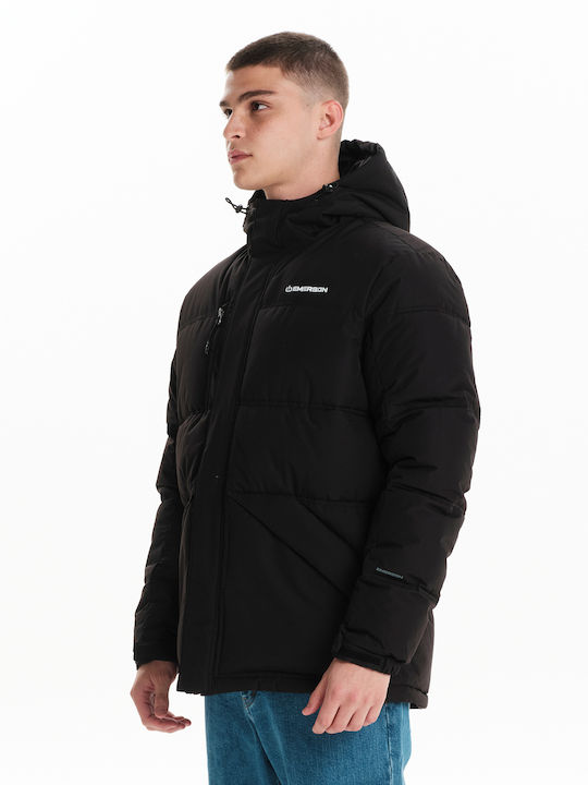 Winter Jacket Puffer Waterproof and Windproof Black