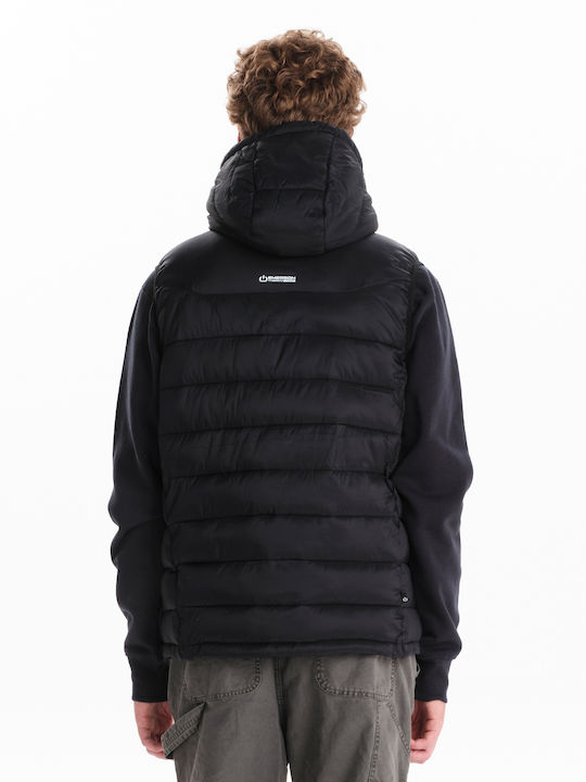 Sleeveless Winter Jacket Puffer Waterproof and Windproof Black
