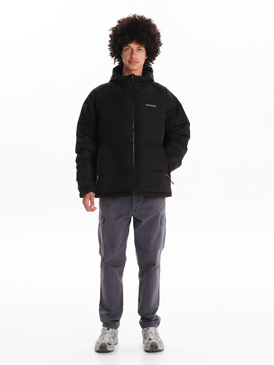 Winter Jacket Puffer Waterproof and Windproof Black