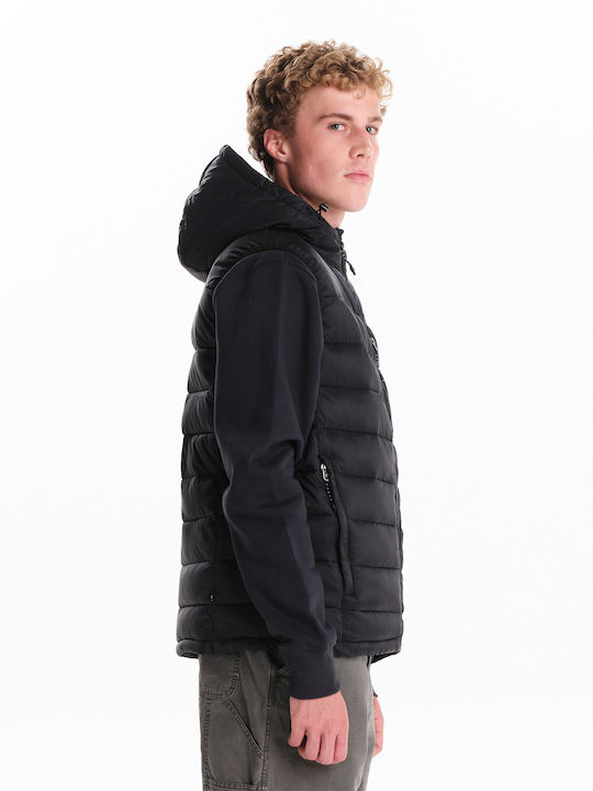 Sleeveless Winter Jacket Puffer Waterproof and Windproof Black