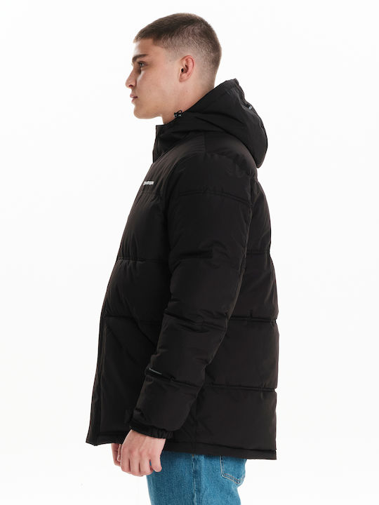 Winter Jacket Puffer Waterproof and Windproof Black