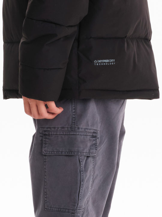 Winter Jacket Puffer Waterproof and Windproof Black