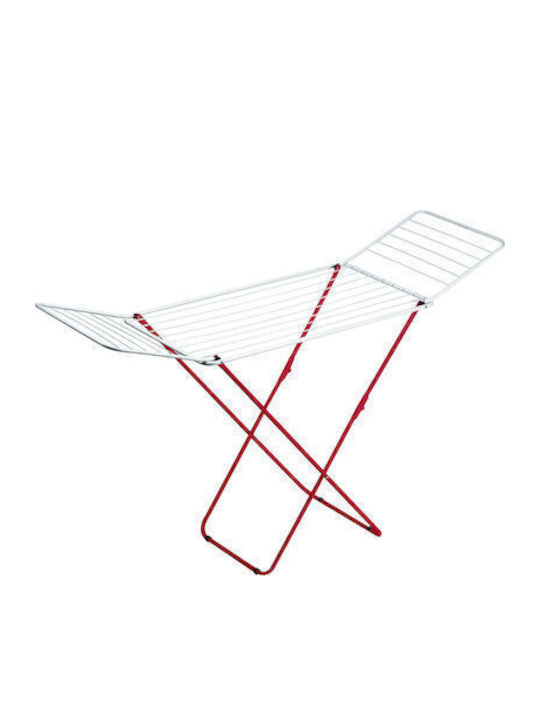 Sidirela Metallic Folding Floor Clothes Drying Rack with Hanging Length 20m