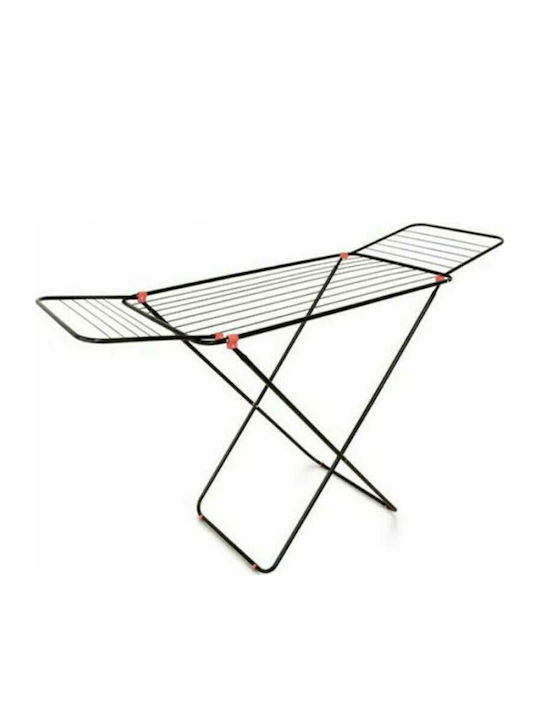 Sidirela Metallic Folding Floor Clothes Drying Rack with Hanging Length 20m
