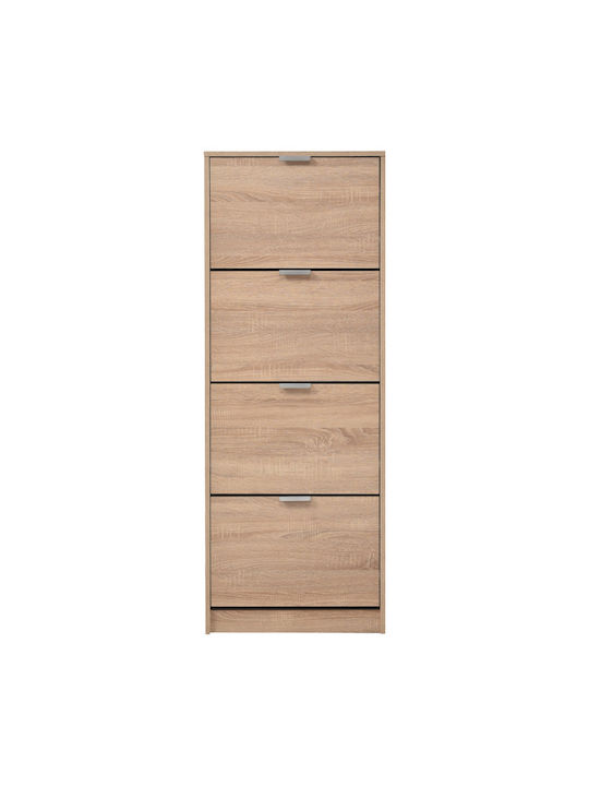 Ξύλινη Παπουτσοθήκη Base 14 με 4 Ράφια Sonoma Μ58xΠ18xΥ155.5cm
