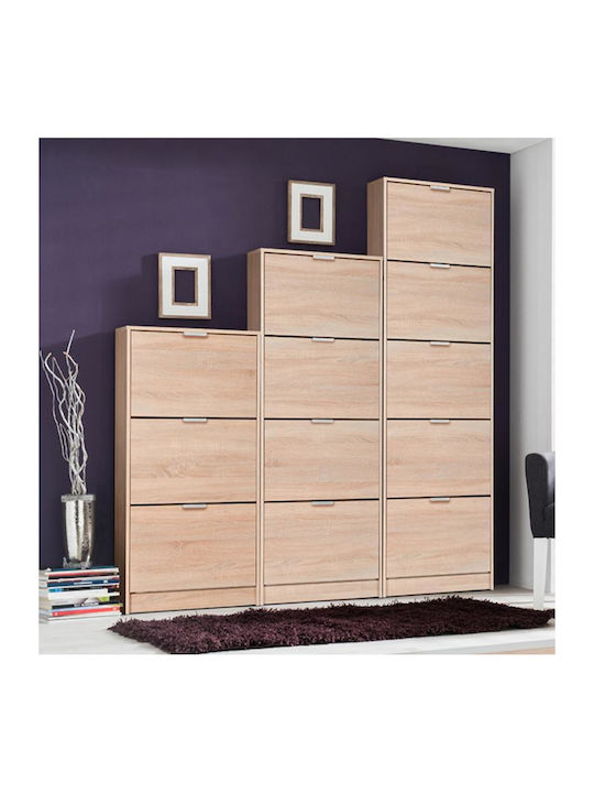 Ξύλινη Παπουτσοθήκη Base 14 με 4 Ράφια Sonoma Μ58xΠ18xΥ155.5cm