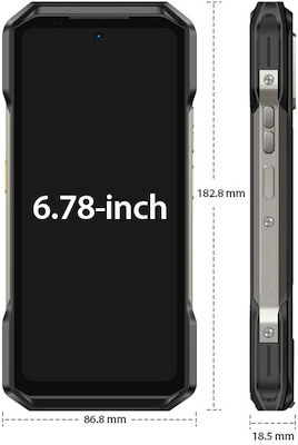 Ulefone Armor 27 Pro 5G Dual SIM (12GB/256GB) Ανθεκτικό Smartphone Μαύρο