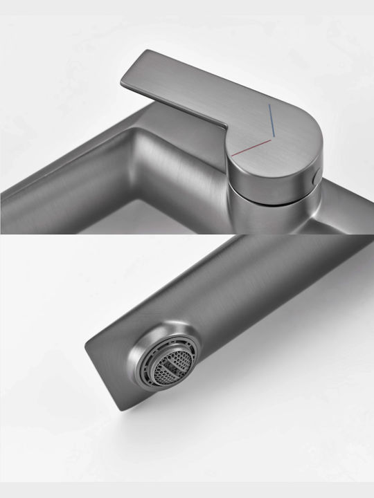 Naron Mixing Sink Faucet Gun Metal