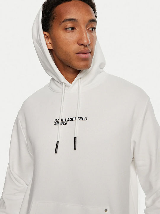 Sweatshirt with Hood White