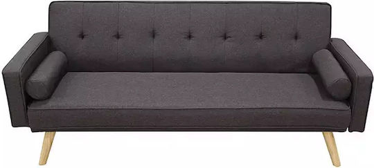 Rony Τριθέσιος Καναπές Κρεβάτι Brown/grey 179x80x75εκ.