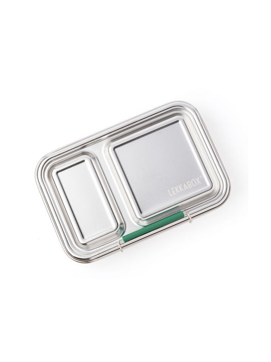 Lekkabox Кутия за обяд Inox Зелен 1бр