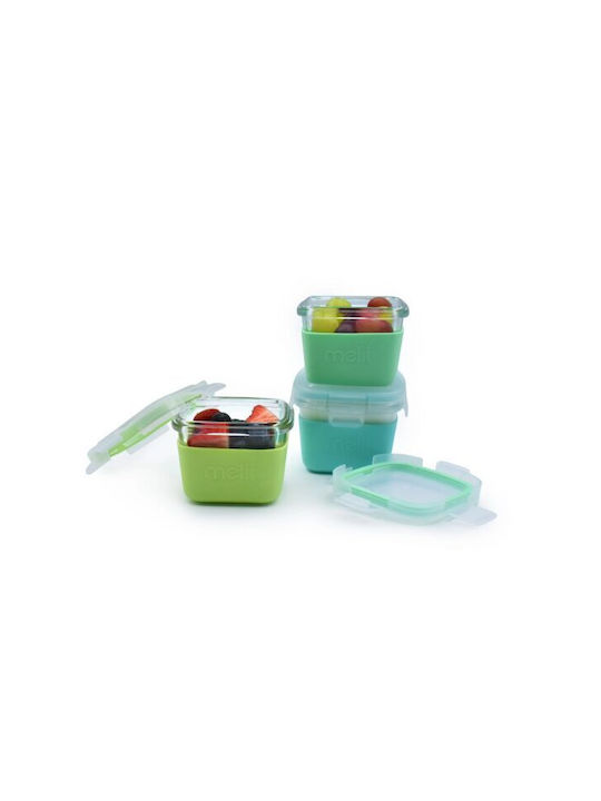 Melii Lunchbox Kunststoff Grün Geeignet für die Mikrowelle 160ml 1Stück