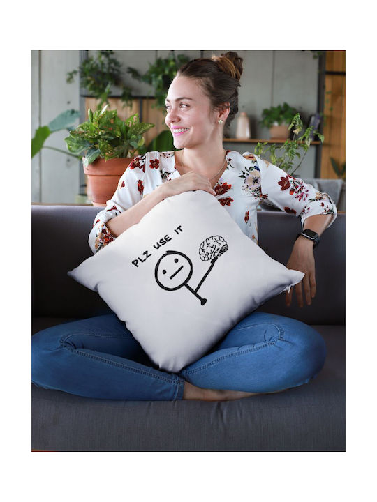TKT Sofa-Kissen Weiß 40x40 cm