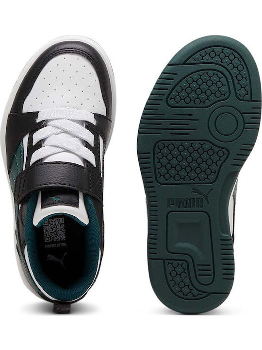 Rebound V6 Lo AC+ Kids Sneakers with Hoop & Loop Closure Multicolour