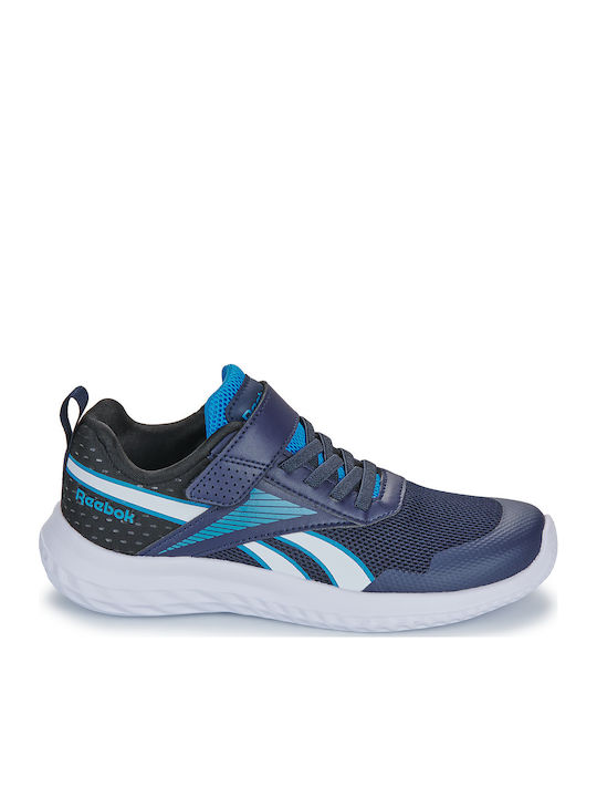 Rush Runner Rush Runner 5 PS Kids Sports Shoes Running with Hoop & Loop Closure Navy / Aqua / White