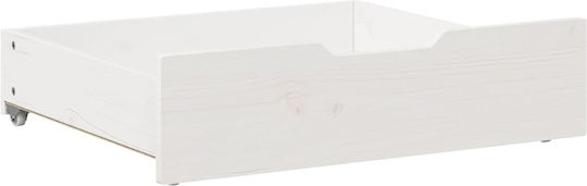 vidaXL Bettkasten aus Holz White 65x55x16cm 2Stück