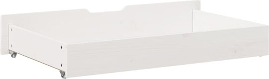 vidaXL Bed Drawer made of Wood White 90x55x16cm 2pcs