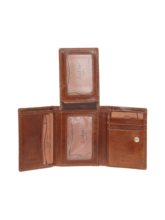 Lavor Men's Leather Wallet with RFID Cognac