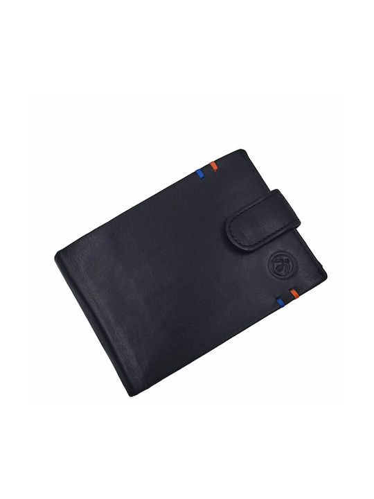 Daston Men's Leather Wallet with RFID Black