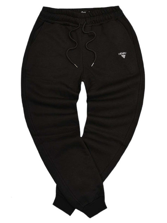 Henry Clothing Pantaloni de trening Negru