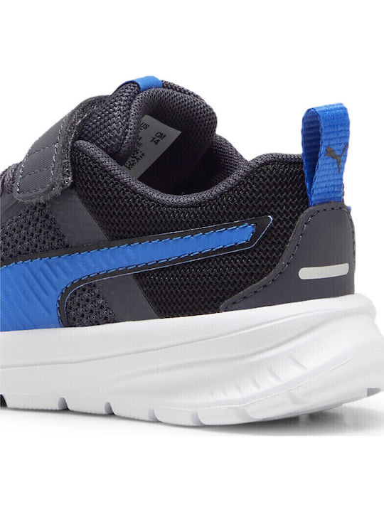 Evolve Run Mesh Ac Kids Sports Shoes Running with Hoop & Loop Closure Navy Blue