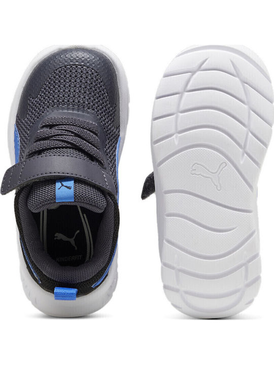 Evolve Run Mesh Ac Kids Sports Shoes Running with Hoop & Loop Closure Navy Blue