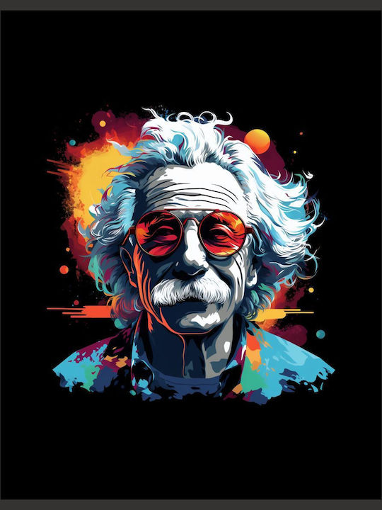 Albert Einstein T-shirt Black