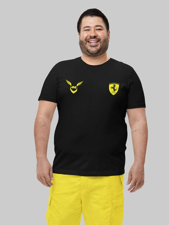 Lewis Hamilton Ferrari Plus Size T-shirt Wings Black