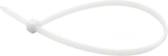 Geko Δεματικά Καλωδίων Πλαστικά 120mmx2.5mm σε Λευκό χρώμα (100τμχ) (G17142)
