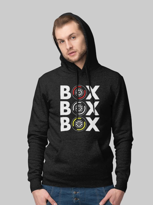 "box Box Box" Hoodie Red