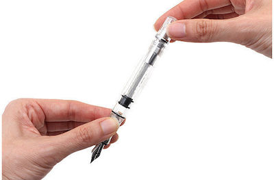 Twsbi Calligraphy Pen Medium Transparent made of Aluminum