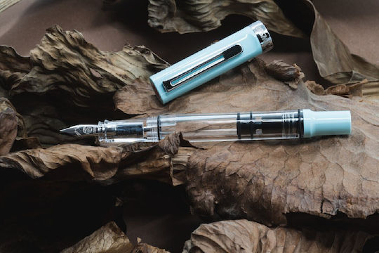 Twsbi Calligraphy Pen Broad Green with Green Ink
