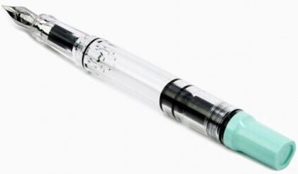 Twsbi Calligraphy Pen Broad Green with Green Ink