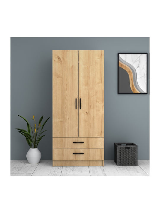 Двойна врата Гардероб Ricardo Natural Beech 80x51.8x181см