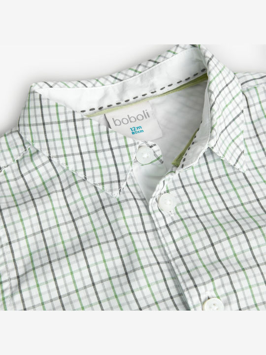 Kids Checked Shirt Long Sleeve Plaid