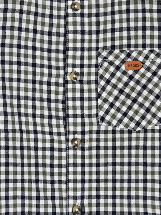 Kids Checked Shirt Long Sleeve Multicolour