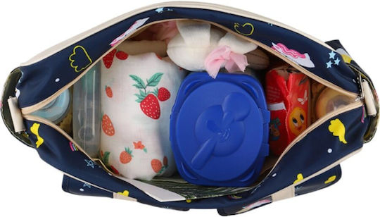 Queen Mother Queen Mother Shoulder Bag Changing Pad Insular White 39x30x30cm