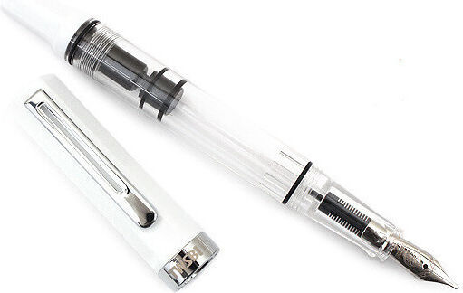 Twsbi Eco White Piston Kalligraphiefüller Fein Weiß