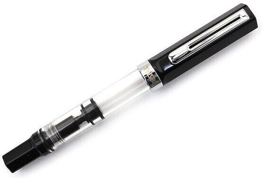 Twsbi Piston Filling Calligraphy Pen Medium Black with Black Ink